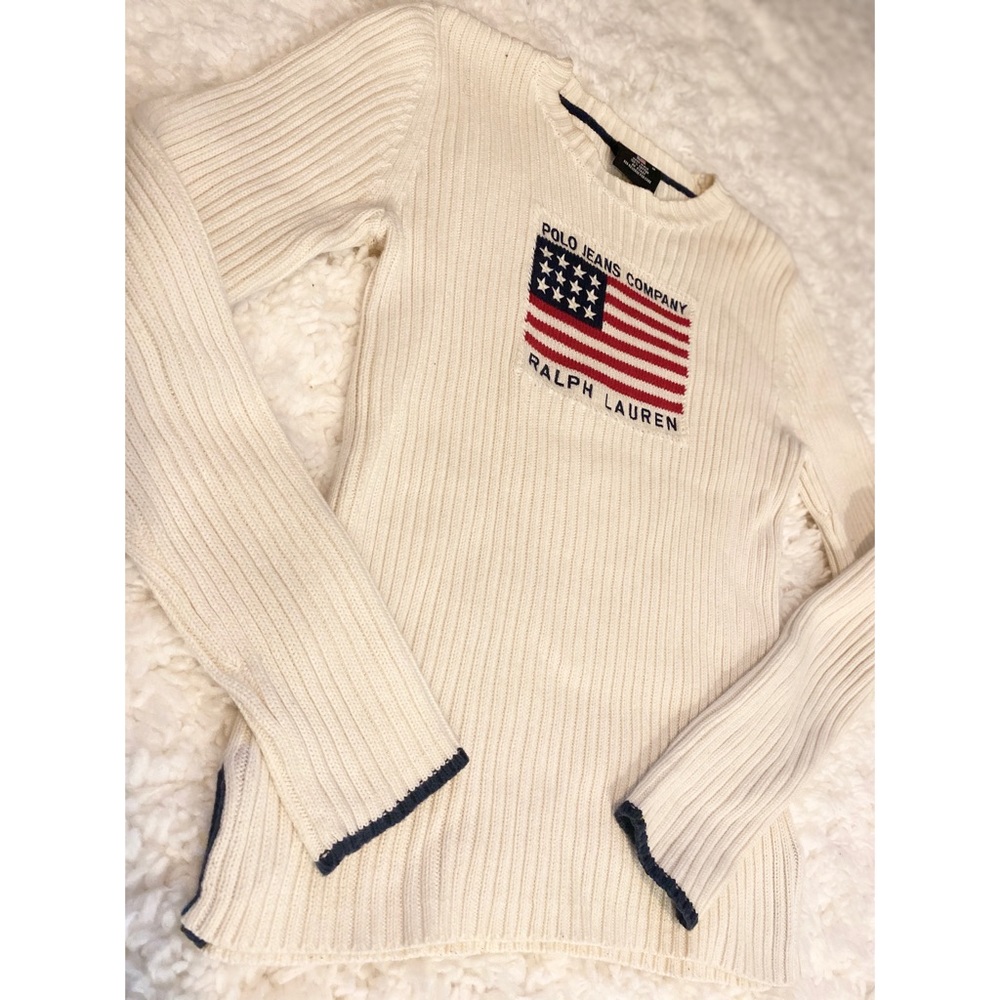 Ralph Lauren American Flag long sleeve!